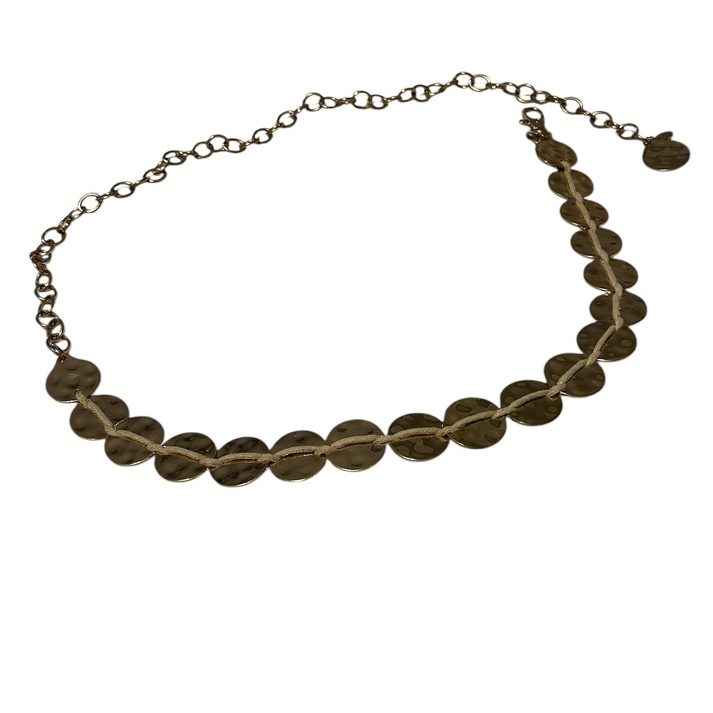 Hammered Gold Concho Style Statement Belt